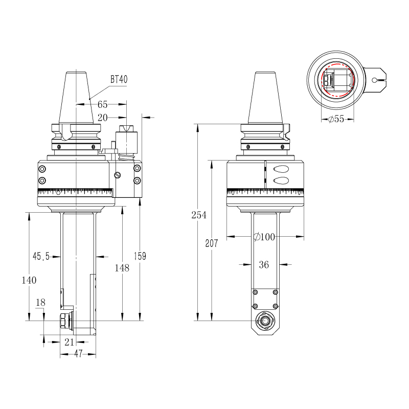 DK90-BT40-ER11M-140