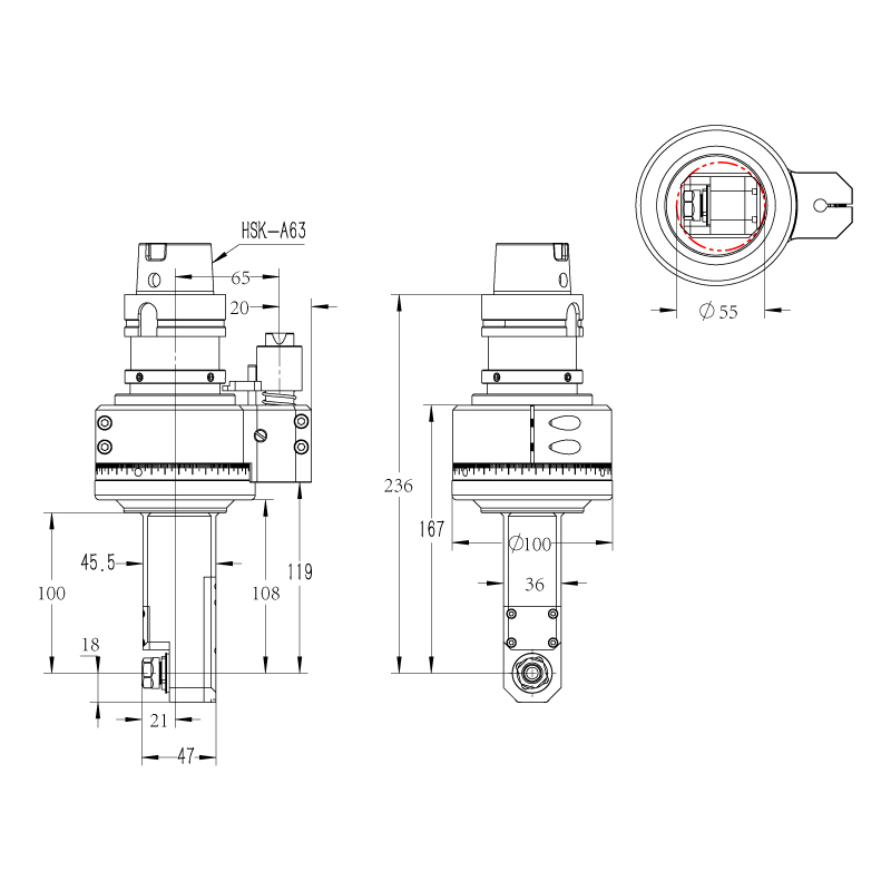 DK90-HSK63A-ER11M-100