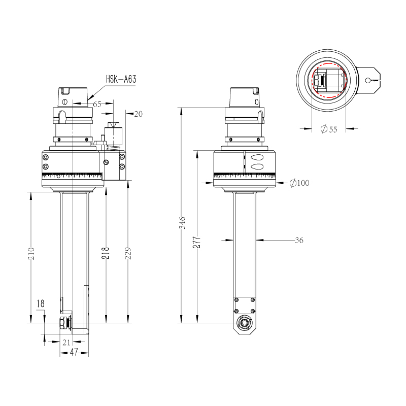 DK90-HSK63A-ER11M-210