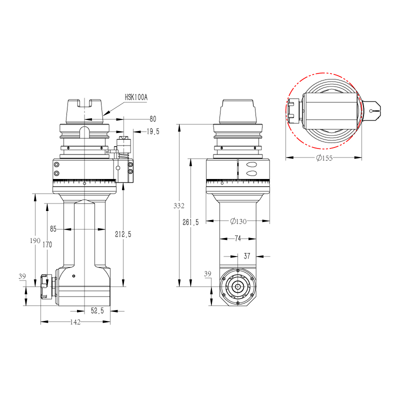 DK90-HSK100A-ER32-190