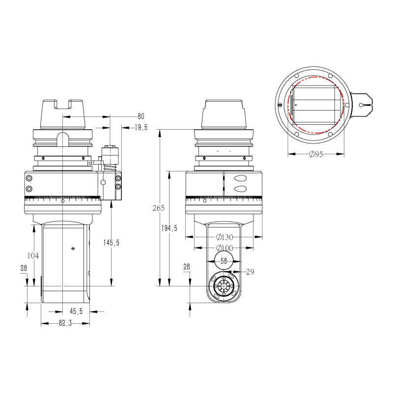 DK90-HSK100A-AER25M